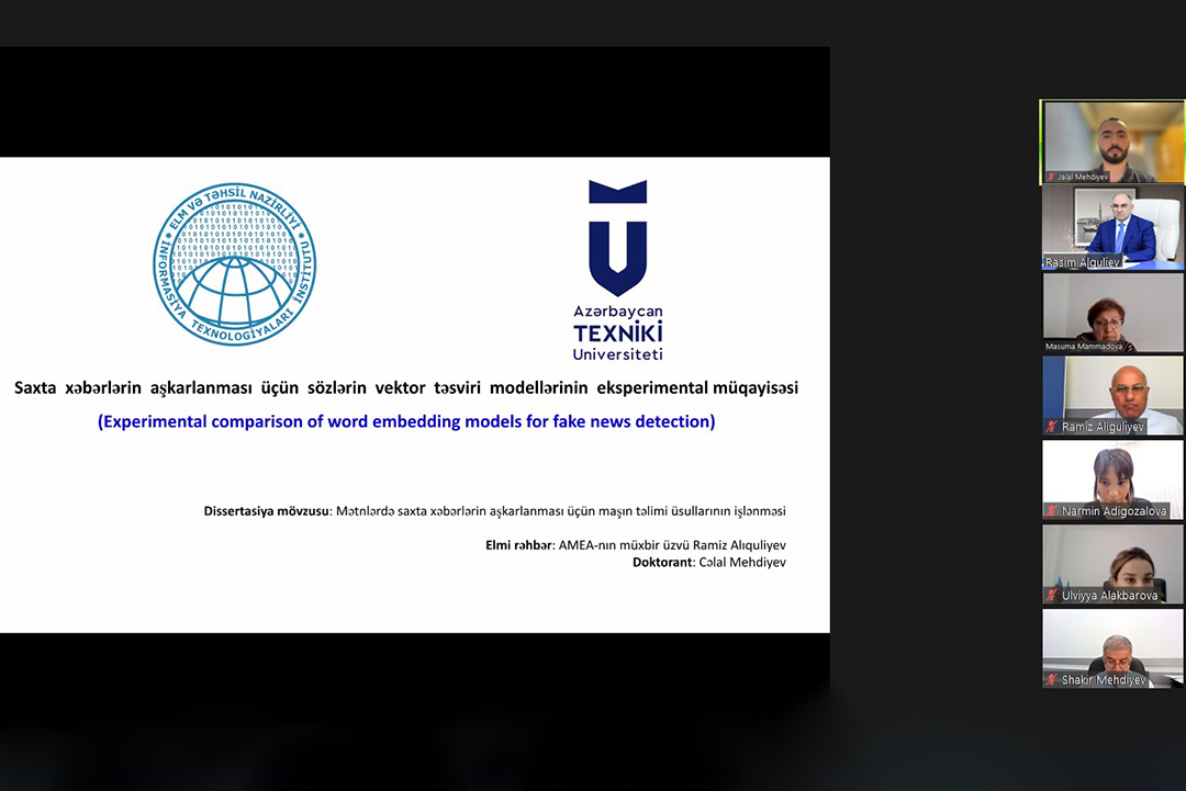 Saxta xəbərlərin aşkarlanması üçün söz təsviri modellərinin eksperimental müqayisəsi aparılıb