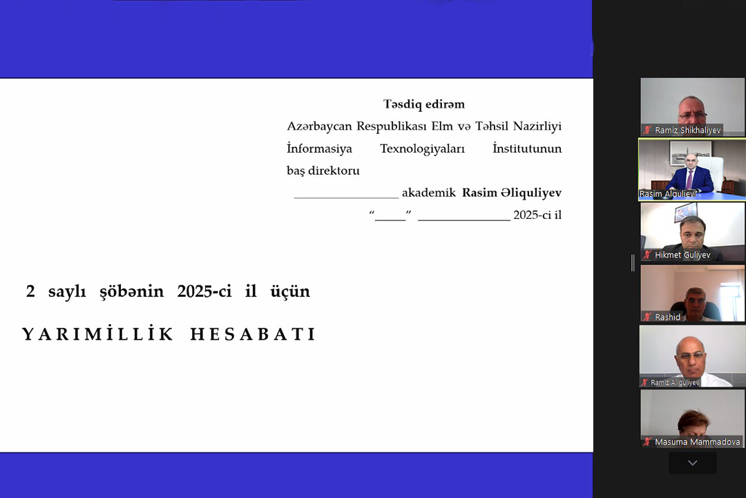 İnstitutda informasiya təhlükəsizliyi və kiberdayanıqlılıq problemləri tədqiq olunur