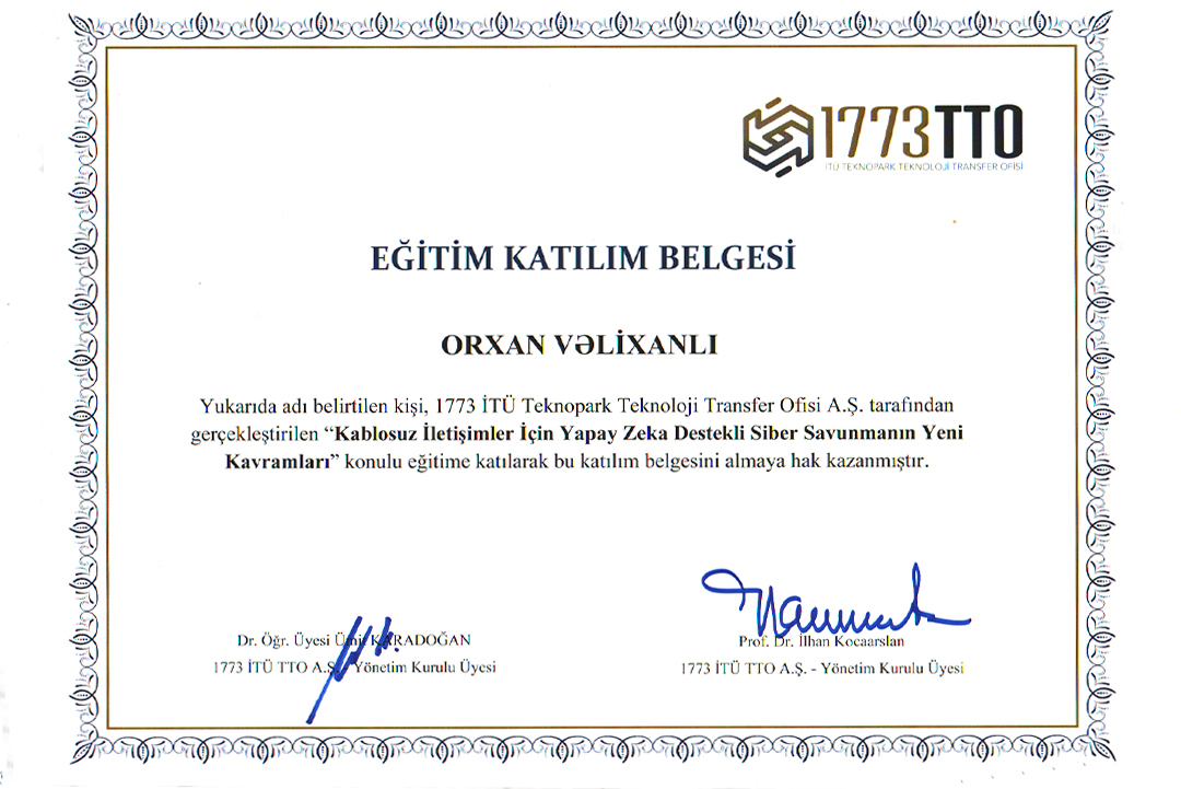 Gənc tədqiqatçı kibertəhlükəsizlik və kibermüdafiə problemlərinə həsr olunmuş təlimin sertifikatına layiq görülüb, Elm və Təhsil Nazirliyi, Elm ve Tehsil Nazirliyi, Azərbaycan Respublikası Elm və Təhsil Nazirliyi, Azerbaycan Respublikasi Elm ve Tehsil Nazirliyi, Elm və Ali Təhsil üzrə Dövlət Agentliyi, Elm və Ali Təhsil, AMEA, Azərbaycan Milli Elmlər Akademiyası, Elmler Akademiyasi, İnformasiya Texnologiyaları İnstitutu, İnformasiya Texnologiyaları, AMEA ITI, AMEA İTİ, İTİ, ITI, ikt.az, ict.az, ict, ikt, www.ict.az, www.ikt.az, Rasim Aliguliyev, Rasim Əliquliyev, RM Əliquliyev, Əliquliyev Rasim, Academician Rasim Aliguliyev