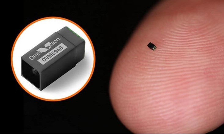 In the United States created the smallest grit-sized camera in the world