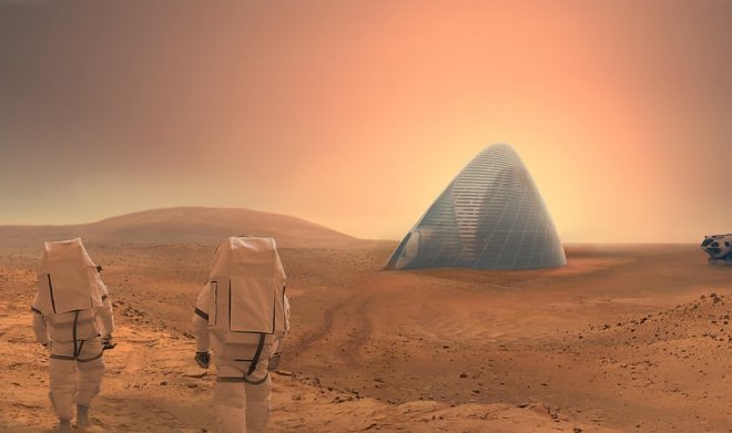 The first Martian home can print on a 3D printer right on the spot
