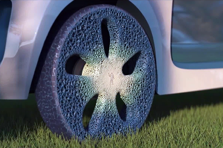 Michelin unveiled concept airless tyre of the future