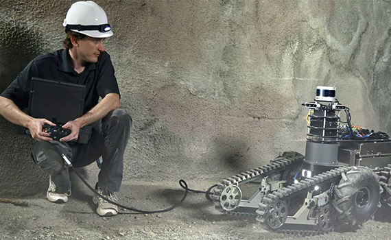 DARPA staged an underground robot competition. The winner will go to other planets