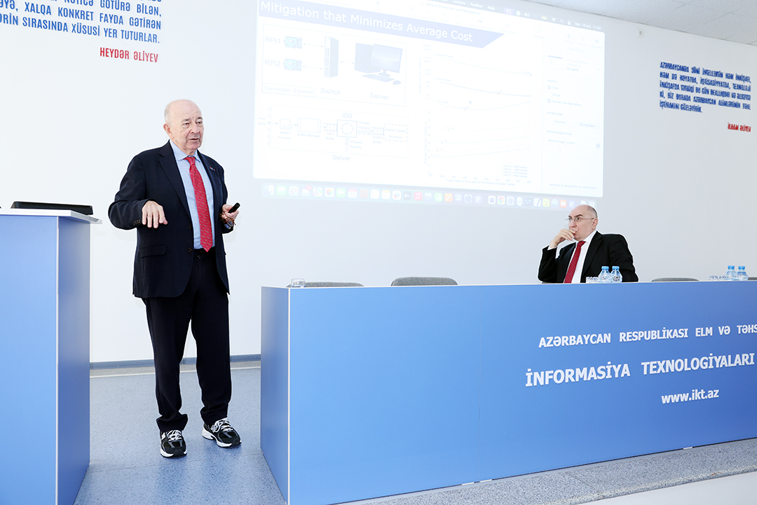 Dünyaşöhrətli alim Erol Qelenbe İnformasiya Texnologiyaları İnstitutunun elmi seminarında məruzə edib,