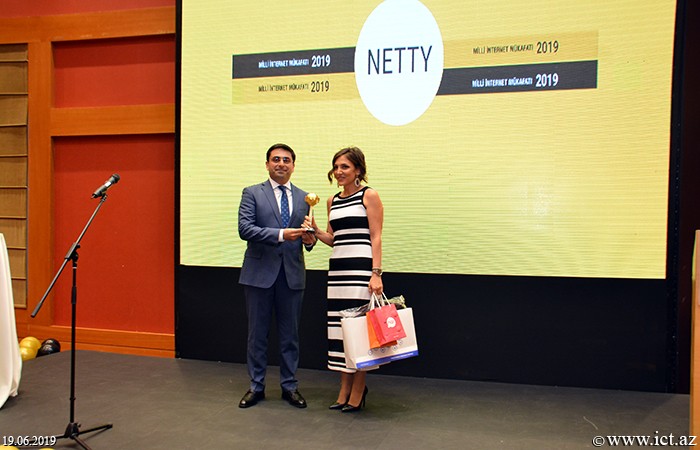,Academician Rasim Aliguliyev received the NETTY2019 award for his contribution to the development of information technology in our country