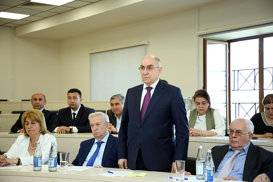 Akademik Rasim Əliquliyev Qarabağ Universitetində ustad dərsi keçib,