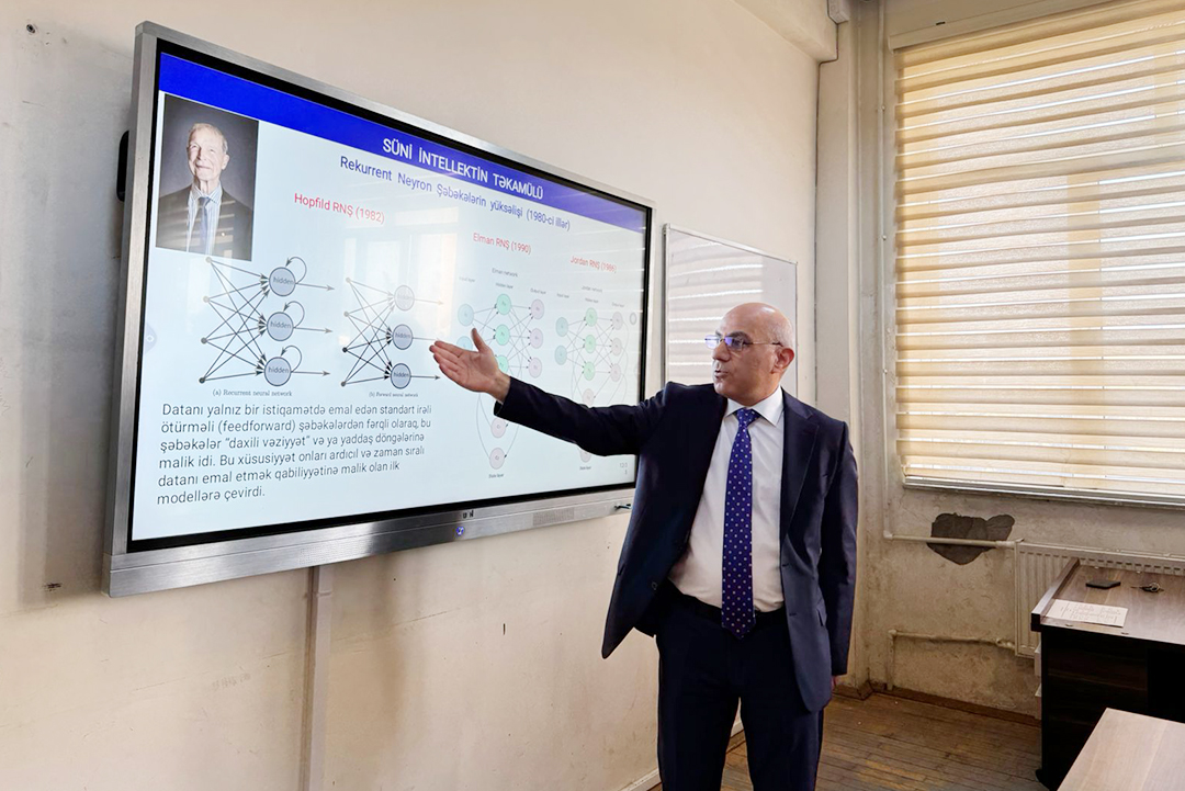 AMEA-nın muxbir üzvü Ramiz Alıquliyev Bakı Dövlət Universitetində ustad dərsi keçib,