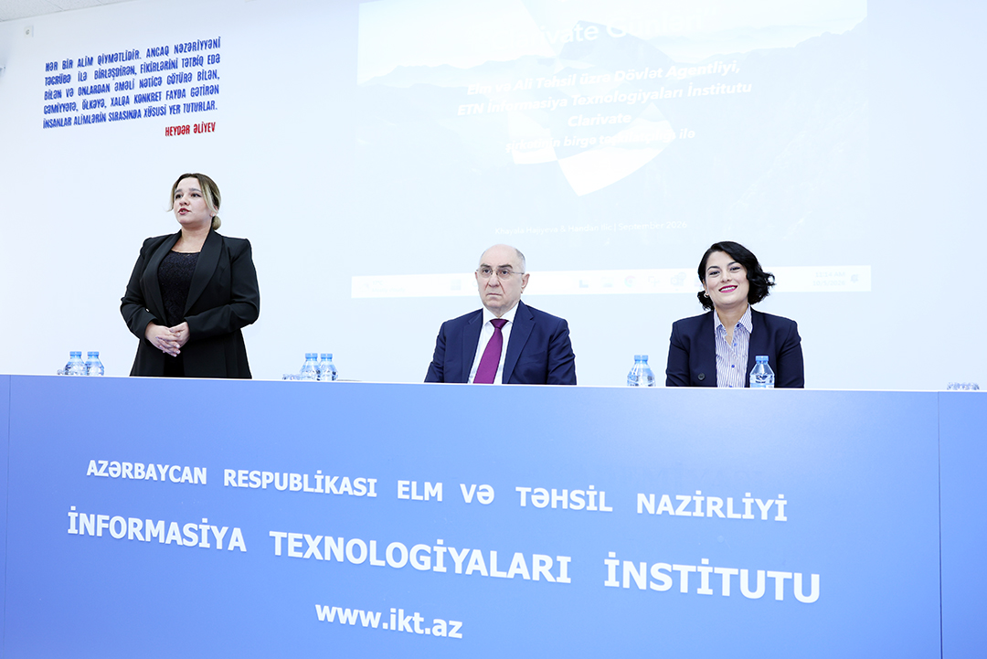 İnformasiya Texnologiyaları İnstitutunda beynəlxalq elmi bazalardan səmərəli istifadə məsələlərinə həsr olunmuş təlim keçirilib,