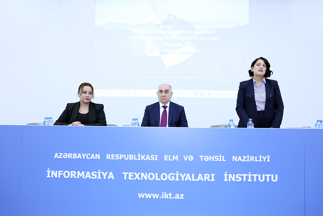 İnformasiya Texnologiyaları İnstitutunda beynəlxalq elmi bazalardan səmərəli istifadə məsələlərinə həsr olunmuş təlim keçirilib,