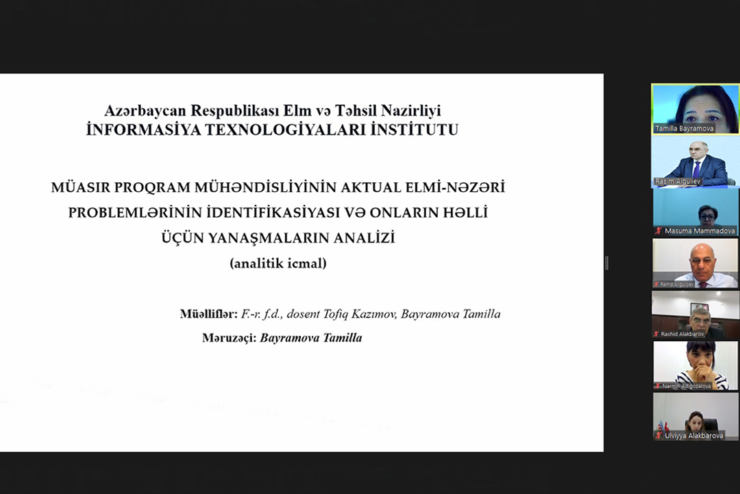 Müasir proqram mühəndisliyinin aktual elmi-nəzəri problemləri müzakirə olunub,