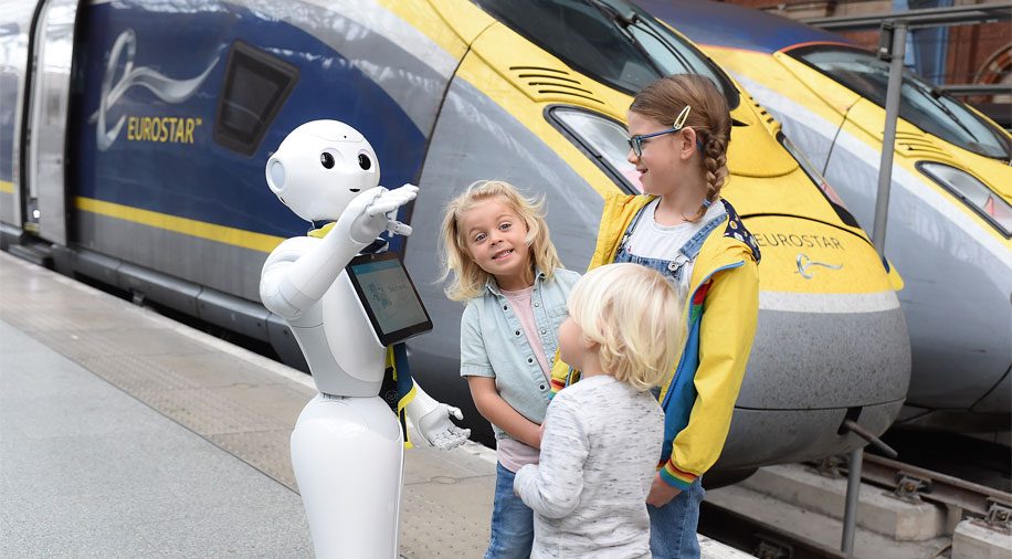 The humanoid robot Pepper became an employee of London St. Pancras Station
