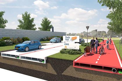 The Netherlands plans to pave its roads with recycled plastic