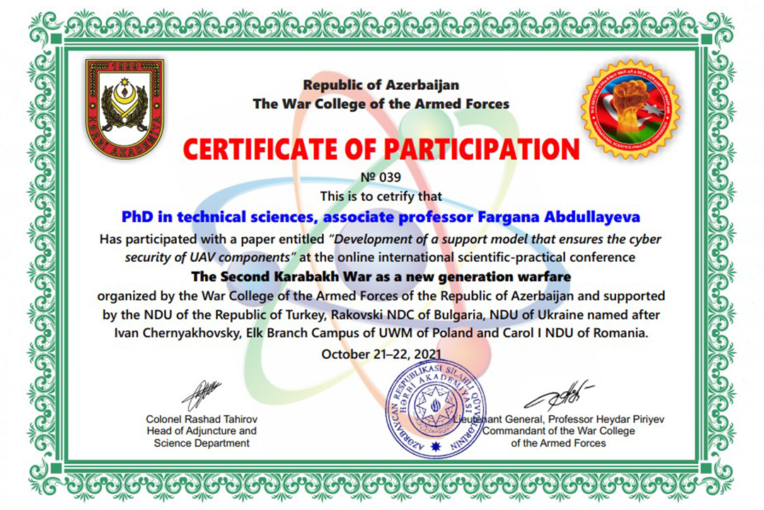 İnstitut əməkdaşının beynəlxalq konfransda iştirakı yüksək qiymətləndirilib, Elm və Təhsil Nazirliyi, Elm ve Tehsil Nazirliyi, Azərbaycan Respublikası Elm və Təhsil Nazirliyi, Azerbaycan Respublikasi Elm ve Tehsil Nazirliyi, Elm və Ali Təhsil üzrə Dövlət Agentliyi, Elm və Ali Təhsil, AMEA, Azərbaycan Milli Elmlər Akademiyası, Elmler Akademiyasi, İnformasiya Texnologiyaları İnstitutu, İnformasiya Texnologiyaları, AMEA ITI, AMEA İTİ, İTİ, ITI, ikt.az, ict.az, ict, ikt, www.ict.az, www.ikt.az, Rasim Aliguliyev, Rasim Əliquliyev, RM Əliquliyev, Əliquliyev Rasim, Academician Rasim Aliguliyev