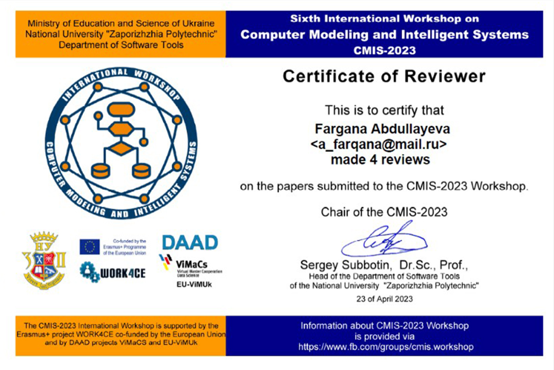 İnstitutun aparıcı elmi işçisi Fərqanə Abdullayevanın ekspertiza fəaliyyəti yüksək qiymətləndirilib, Elm və Təhsil Nazirliyi, Elm ve Tehsil Nazirliyi, Azərbaycan Respublikası Elm və Təhsil Nazirliyi, Azerbaycan Respublikasi Elm ve Tehsil Nazirliyi, Elm və Ali Təhsil üzrə Dövlət Agentliyi, Elm və Ali Təhsil, AMEA, Azərbaycan Milli Elmlər Akademiyası, Elmler Akademiyasi, İnformasiya Texnologiyaları İnstitutu, İnformasiya Texnologiyaları, AMEA ITI, AMEA İTİ, İTİ, ITI, ikt.az, ict.az, ict, ikt, www.ict.az, www.ikt.az, Rasim Aliguliyev, Rasim Əliquliyev, RM Əliquliyev, Əliquliyev Rasim, Academician Rasim Aliguliyev