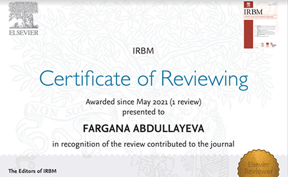 İnstitutun aparıcı elmi işçisi Fərqanə Abdullayeva impakt faktorlu jurnalın rəyçi sertifikatına layiq görülüb, Elm və Təhsil Nazirliyi, Elm ve Tehsil Nazirliyi, Azərbaycan Respublikası Elm və Təhsil Nazirliyi, Azerbaycan Respublikasi Elm ve Tehsil Nazirliyi, Elm və Ali Təhsil üzrə Dövlət Agentliyi, Elm və Ali Təhsil, AMEA, Azərbaycan Milli Elmlər Akademiyası, Elmler Akademiyasi, İnformasiya Texnologiyaları İnstitutu, İnformasiya Texnologiyaları, AMEA ITI, AMEA İTİ, İTİ, ITI, ikt.az, ict.az, ict, ikt, www.ict.az, www.ikt.az, Rasim Aliguliyev, Rasim Əliquliyev, RM Əliquliyev, Əliquliyev Rasim, Academician Rasim Aliguliyev