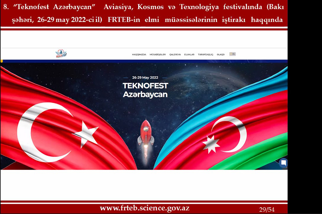 “Teknofest Azərbaycan” Aviasiya, Kosmos və Texnologiya festivalı Azərbaycan alimləri üçün geniş innovativ imkanlar yaradır, Elm və Təhsil Nazirliyi, Elm ve Tehsil Nazirliyi, Azərbaycan Respublikası Elm və Təhsil Nazirliyi, Azerbaycan Respublikasi Elm ve Tehsil Nazirliyi, Elm və Ali Təhsil üzrə Dövlət Agentliyi, Elm və Ali Təhsil, AMEA, Azərbaycan Milli Elmlər Akademiyası, Elmler Akademiyasi, İnformasiya Texnologiyaları İnstitutu, İnformasiya Texnologiyaları, AMEA ITI, AMEA İTİ, İTİ, ITI, ikt.az, ict.az, ict, ikt, www.ict.az, www.ikt.az, Rasim Aliguliyev, Rasim Əliquliyev, RM Əliquliyev, Əliquliyev Rasim, Academician Rasim Aliguliyev