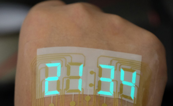 Engineers created an epidermal watch - they stick directly to the skin