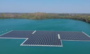 The first floating solar power station to be built in Germany