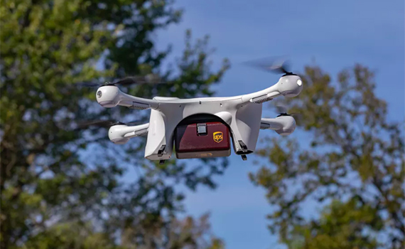 The drug was first delivered to the client by a drone
